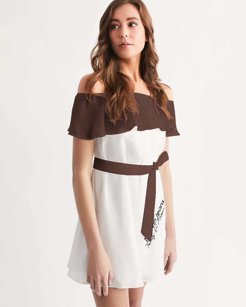 Premium BY MARVIN JEANS Women's Off-Shoulder Dress