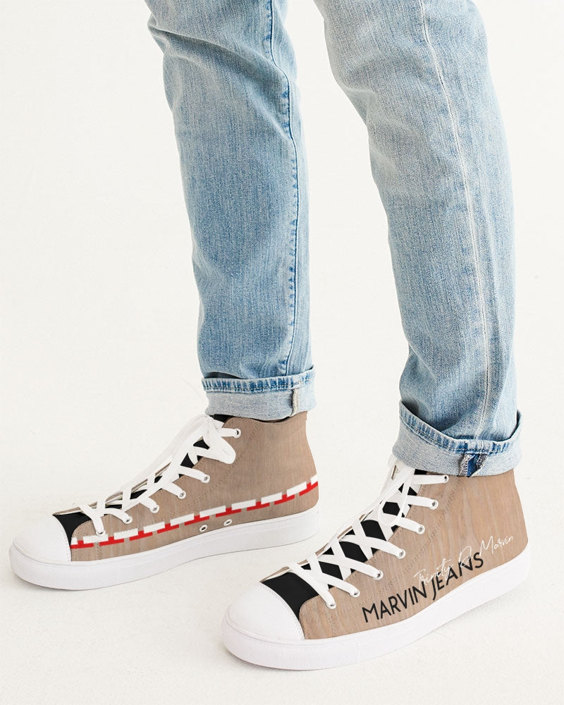 Woodgrain Men's Hightop Canvas Shoe