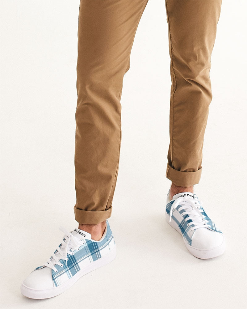 Mega Plaids Men's Faux-Leather Sneaker
