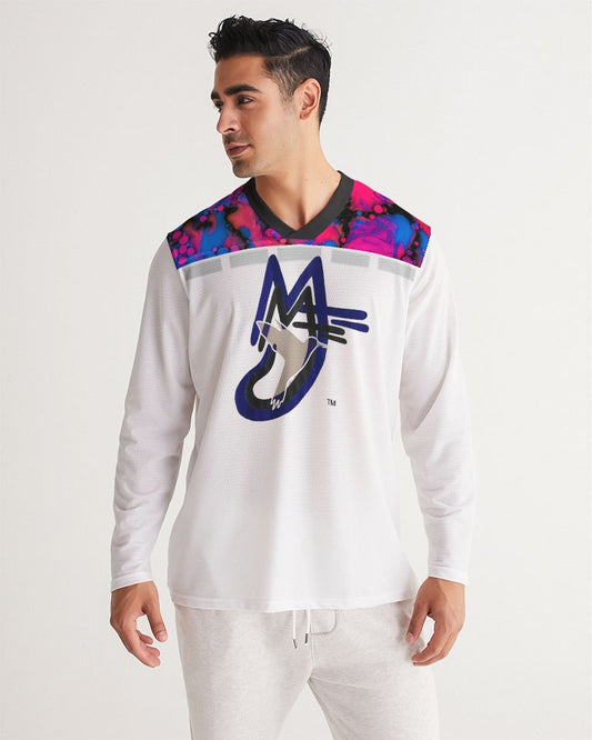 High tide  by Marvin Jeans and Trinity D Marvin Men's Long Sleeve Sports Jersey