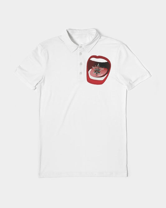 Word of mouth by Marvin Jeans and Trinity D Marvin Men's Slim Fit Short Sleeve Polo