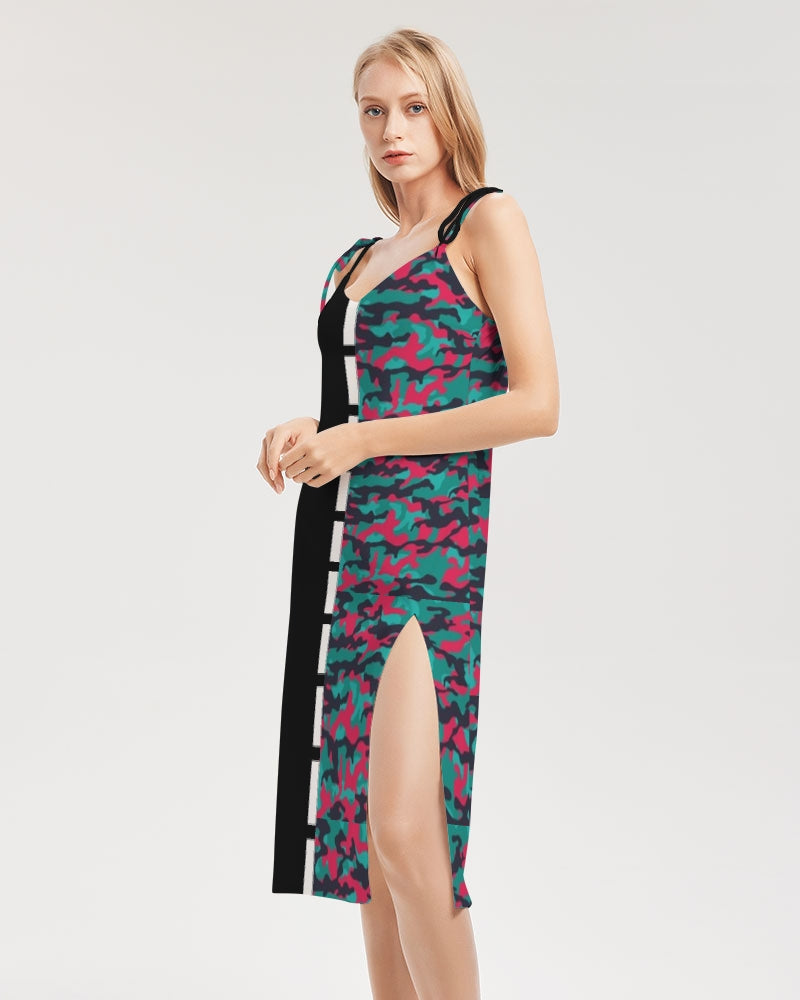 Brilliant BY MARVIN JEANS Women's Tie Strap Split Dress
