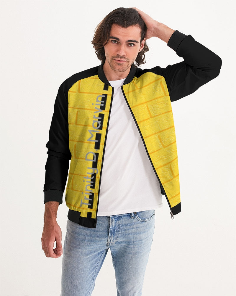 Brick city Yellow by Marvin Jeans and Trinity D Marvin Men's Bomber Jacket