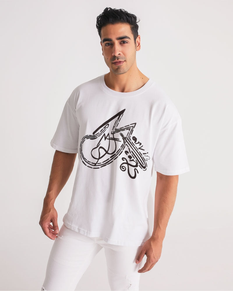 All white Marvin Jeans  Men's Premium Heavyweight Tee
