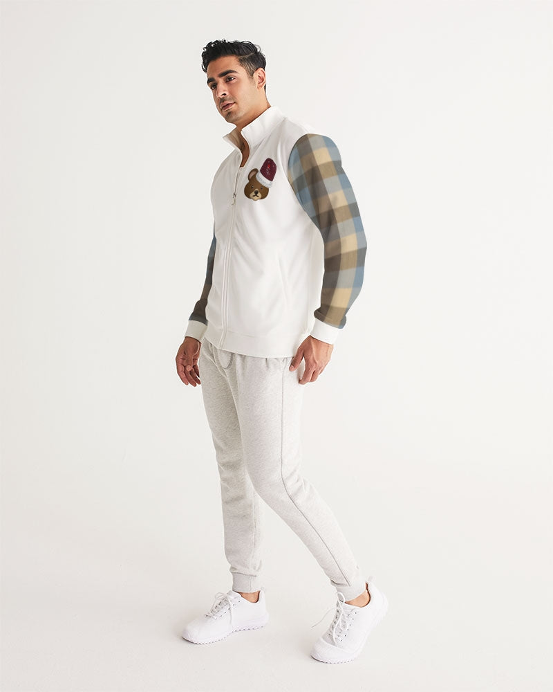 @plaids bear cap Men's Track Jacket