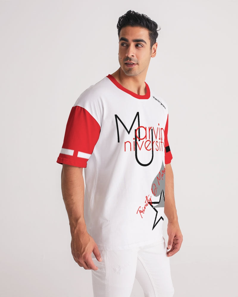 Marvin University red by Marvin Jeans and Trinity D Marvin Men's Premium Heavyweight Tee