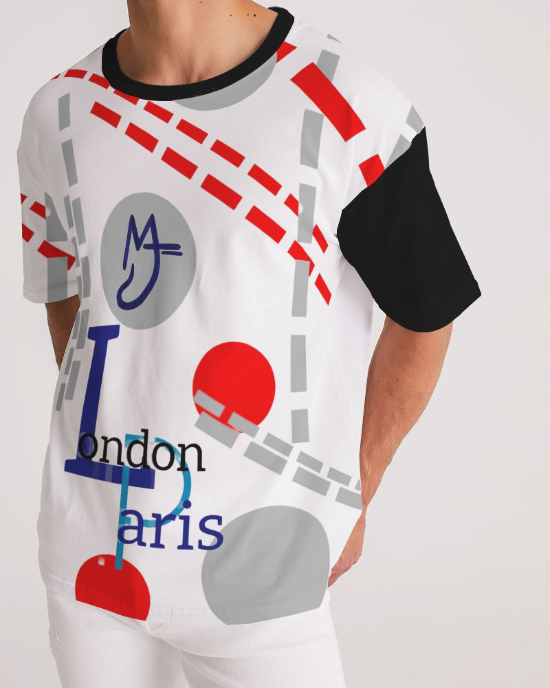London Paris off grid by Marvin Jeans and Trinity D Marvin Men's Premium Heavyweight Tee