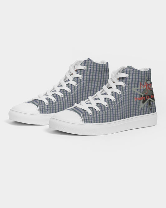 Grid mix by Trinity D. Marvin and Marvin Jeans Men's Hightop Canvas Shoe