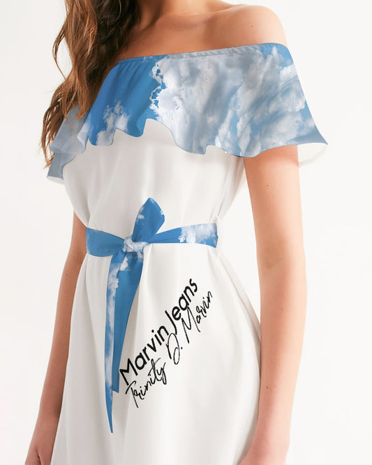 Skydive BY MARVIN JEANS Women's Off-Shoulder Dress