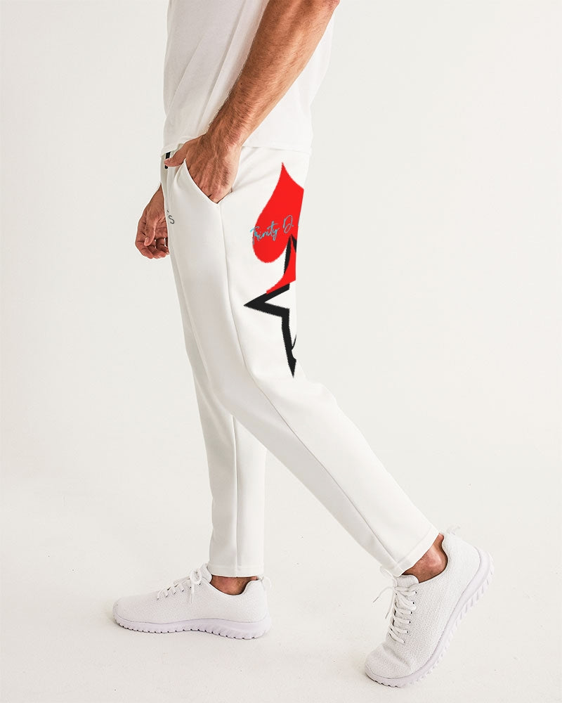 All white MJ by Marvin Jeans and Trinity D Marvin Men's Joggers