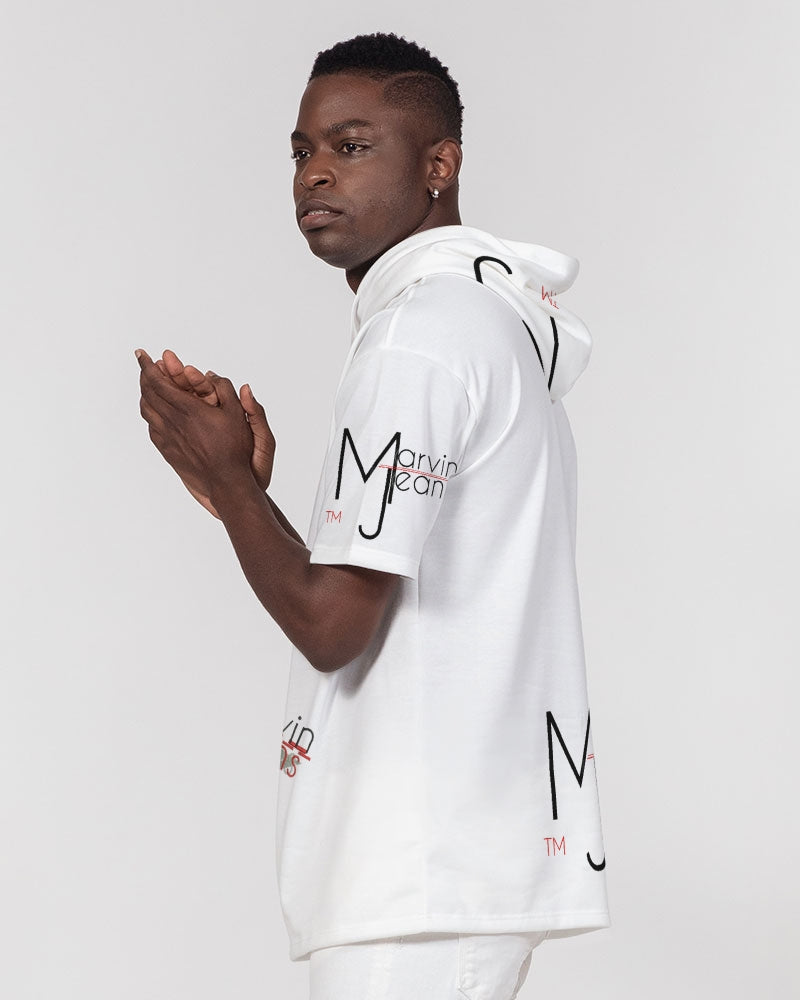 Logo's upgrade by Marvin Jeans and Trinity D Marvin Men's Premium Heavyweight Short Sleeve Hoodie