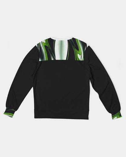 Black Ice BY MARVIN JEANS Men's Classic French Terry Crewneck Pullover