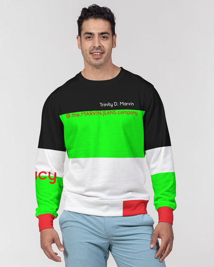 Beautiful BY MARVIN JEANS Men's Classic French Terry Crewneck Pullover