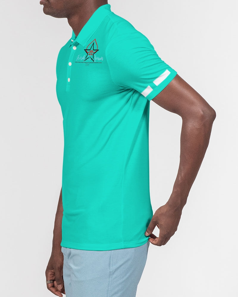 Dark mint by Marvin Jeans and Trinity D Marvin Men's Slim Fit Short Sleeve Polo