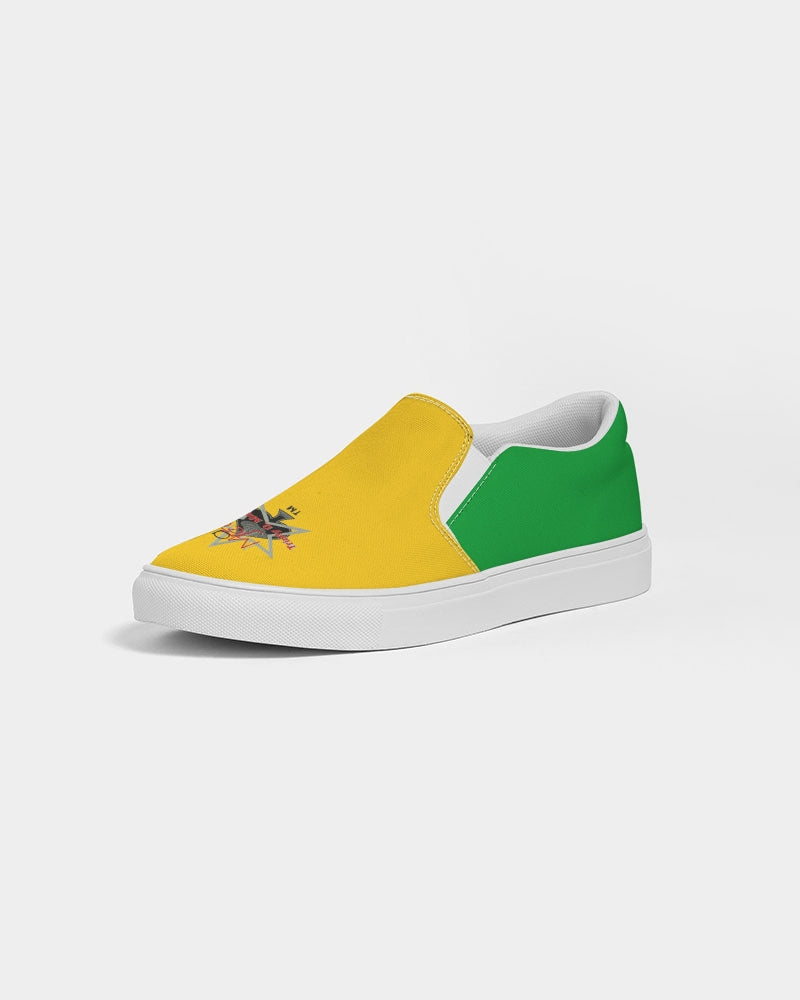Lemon Lime Green Bay BY MARVIN JEANS Men's Slip-On Canvas Shoe