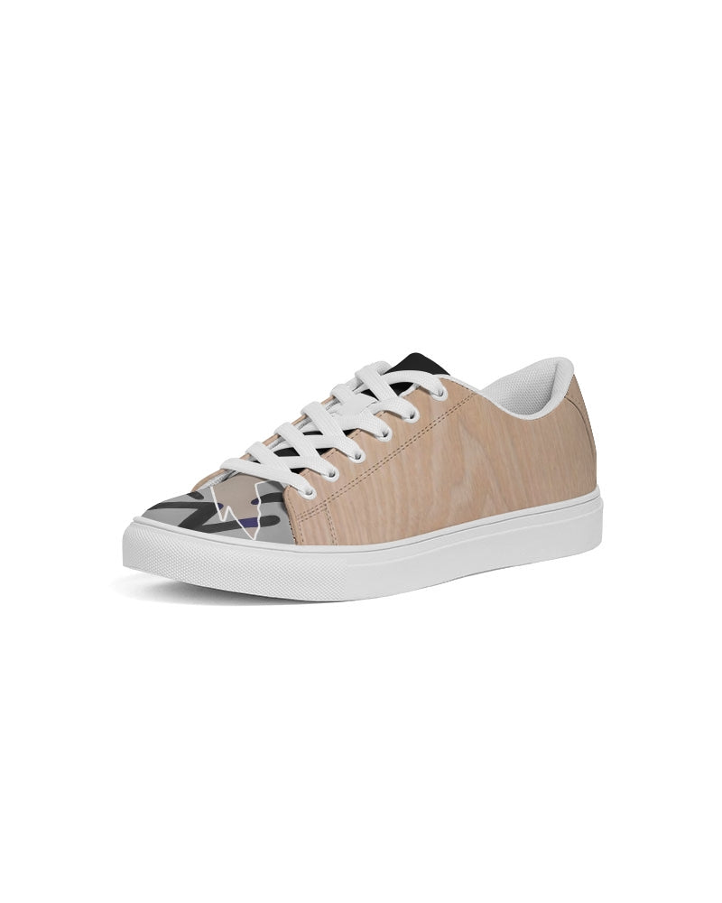 Woodgrain MJ tip by Trinity D. Marvin and Marvin Jeans Men's Faux-Leather Sneaker