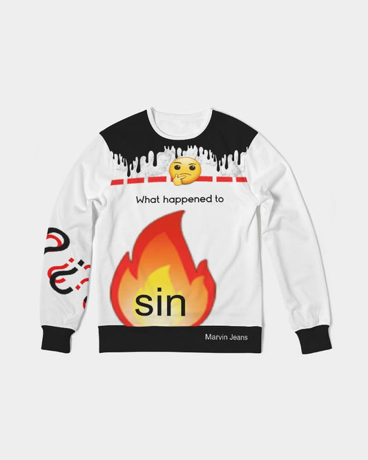 Gospel message BY MARVIN JEANS Men's Classic French Terry Crewneck Pullover