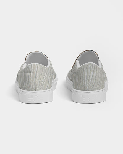 Calf print gator white by Marvin JEANS Men's Slip-On Canvas Shoe