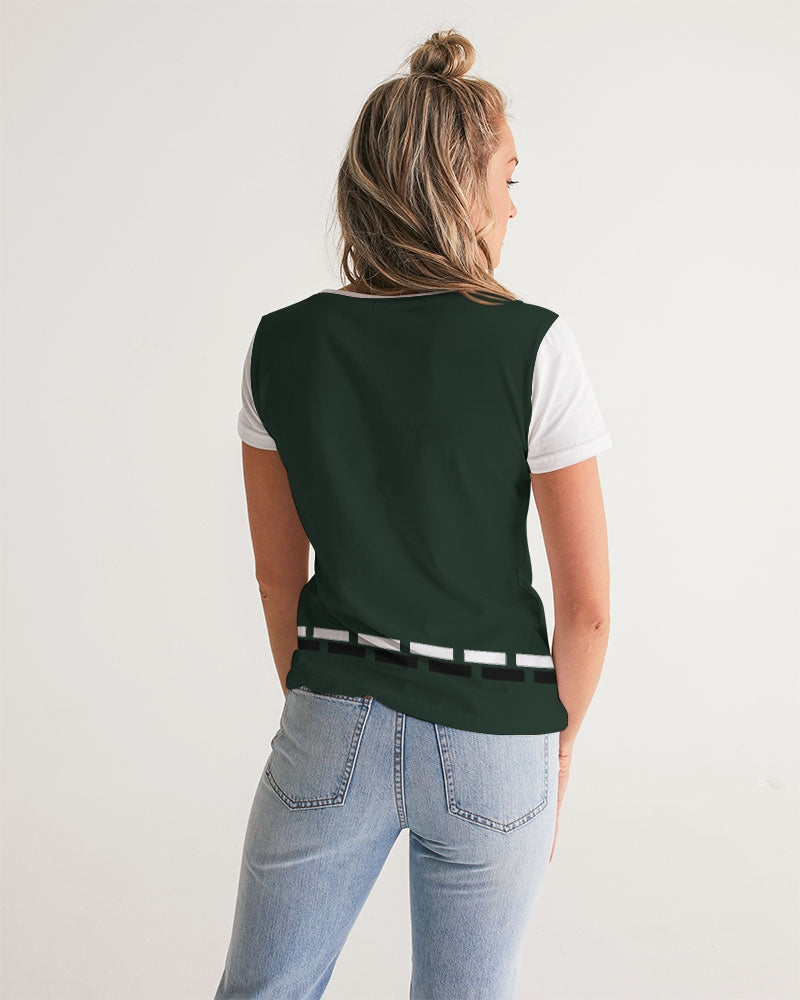 Dark green by Marvin Jeans and Trinity D Marvin Women's V-Neck Tee