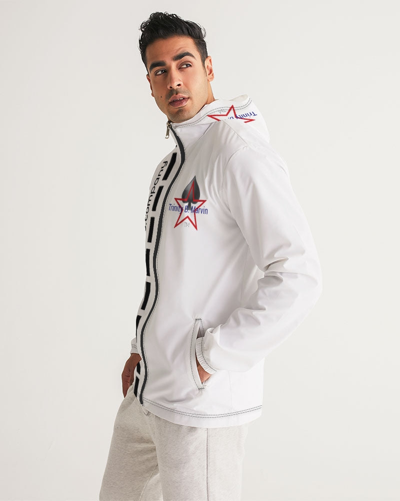 All White New-Legacy BY MARVIN JEANS Men's Windbreaker