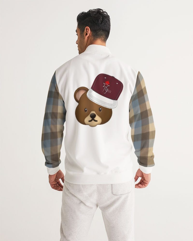 @plaids bear cap Men's Track Jacket