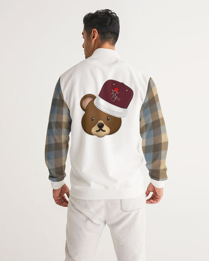 @plaids bear cap Men's Track Jacket