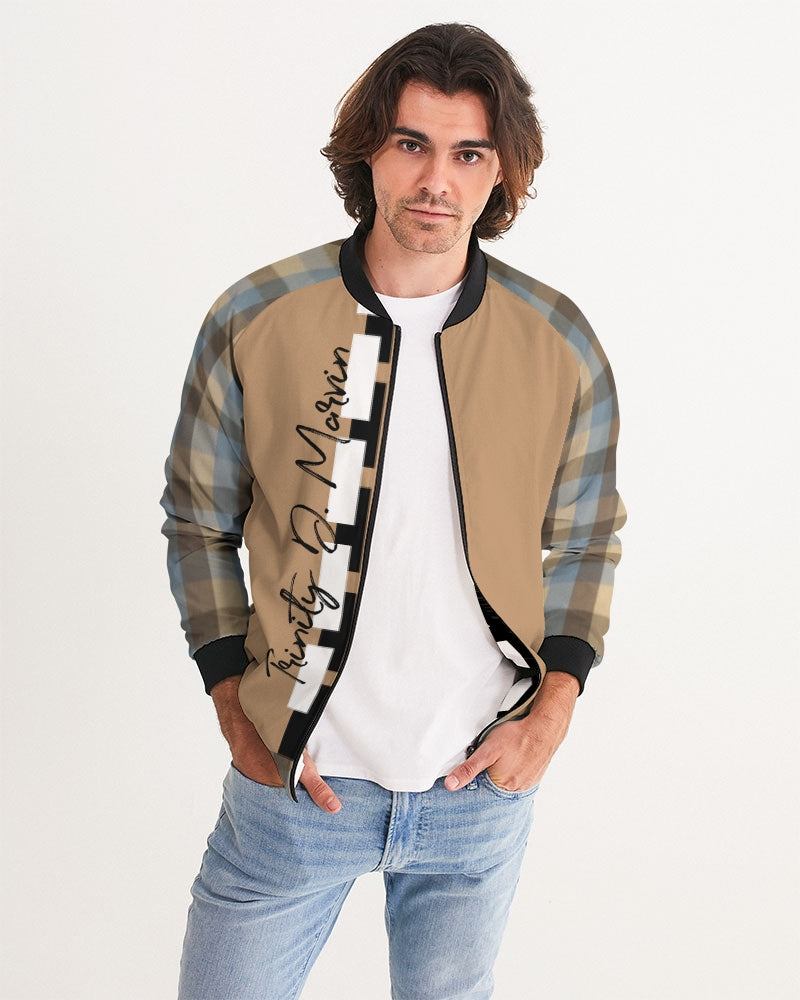 @plaids city  Men's Bomber Jacket