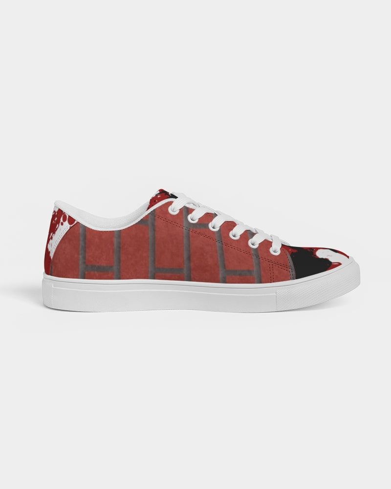 Brick city red awesome print Marvin Jeans and Trinity D Marvin Men's Faux-Leather Sneaker