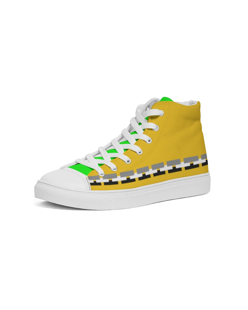 Lemon Lime mix BY MARVIN JEANS Men's Hightop Canvas Shoe