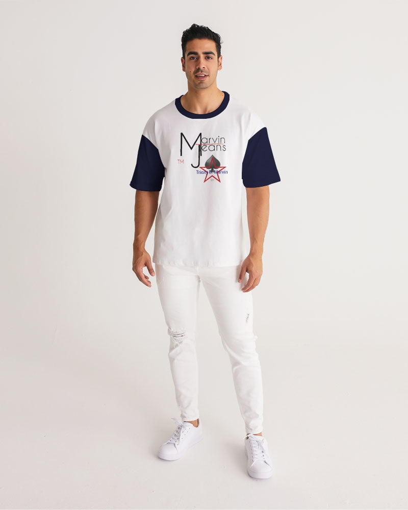 Navy Blue by Marvin Jeans and Trinity D Marvin Men's Premium Heavyweight Tee