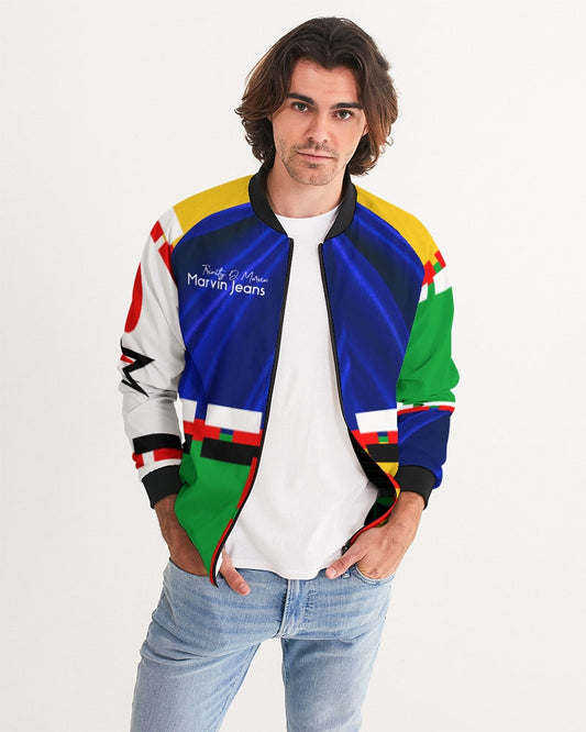 Greater Red white sleeve Men's Bomber Jacket
