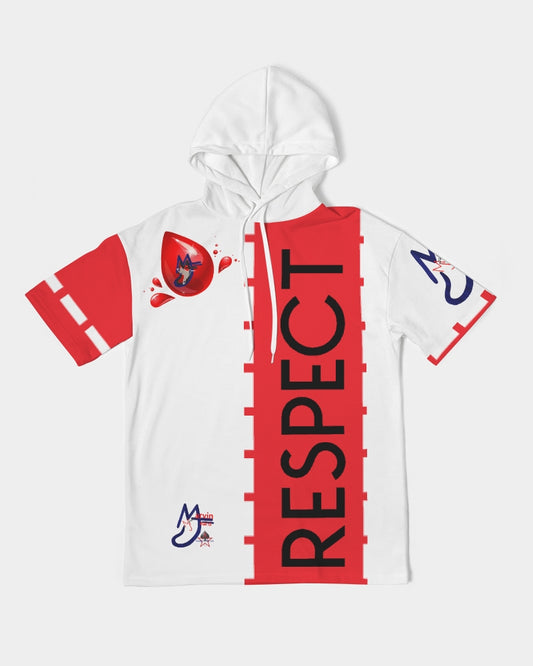 Respect  by Marvin Jeans and Trinity D Marvin Men's Premium Heavyweight Short Sleeve Hoodie