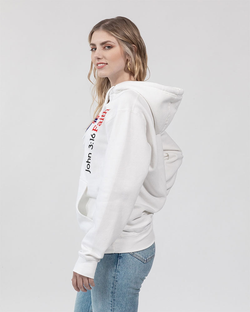 John 3:16 by Marvin Jeans and Trinity D Marvin Unisex Premium Pullover Hoodie | Lane Seven