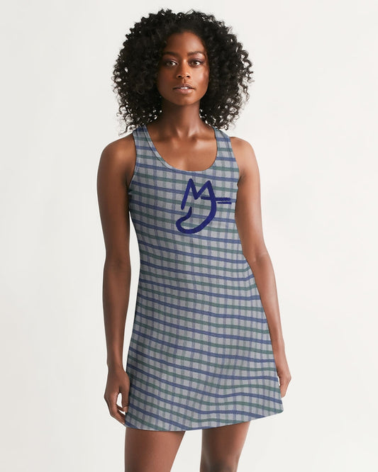 Grid mix by Trinity D. Marvin and Marvin Jeans Women's Racerback Dress
