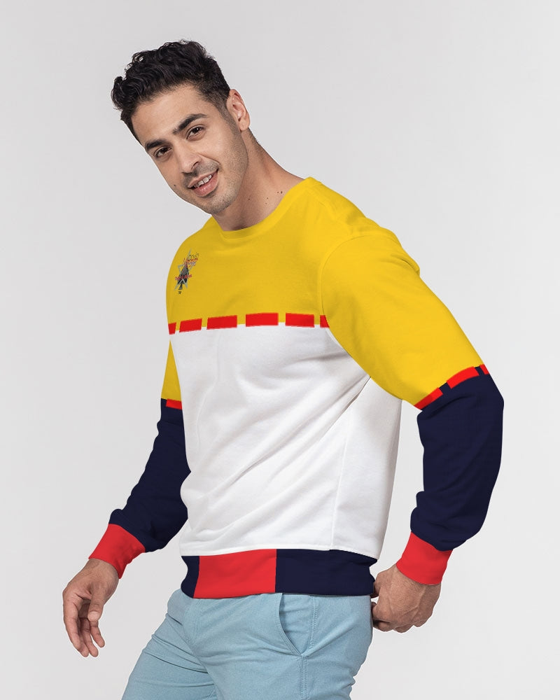 K'Kay by Marvin Jeans and Trinity D Marvin Men's Classic French Terry Crewneck Pullover