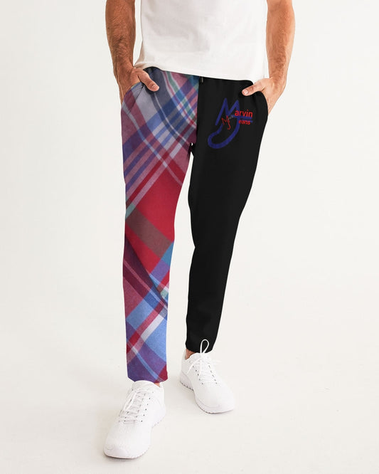 Plaids half black by Marvin Jeans and Trinity D Marvin Men's Joggers