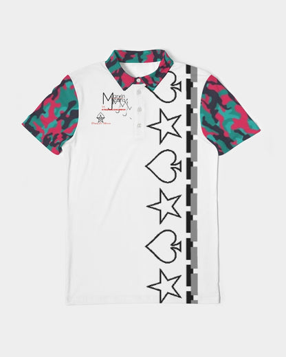 Brilliant BY MARVIN JEANS Men's Slim Fit Short Sleeve Polo
