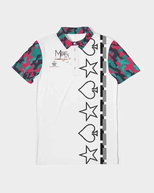 Brilliant BY MARVIN JEANS Men's Slim Fit Short Sleeve Polo