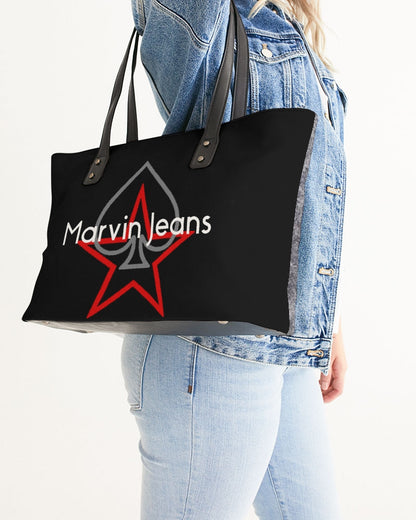 Wool half black, by Marvin Jeans and Trinity D Marvin Stylish Tote