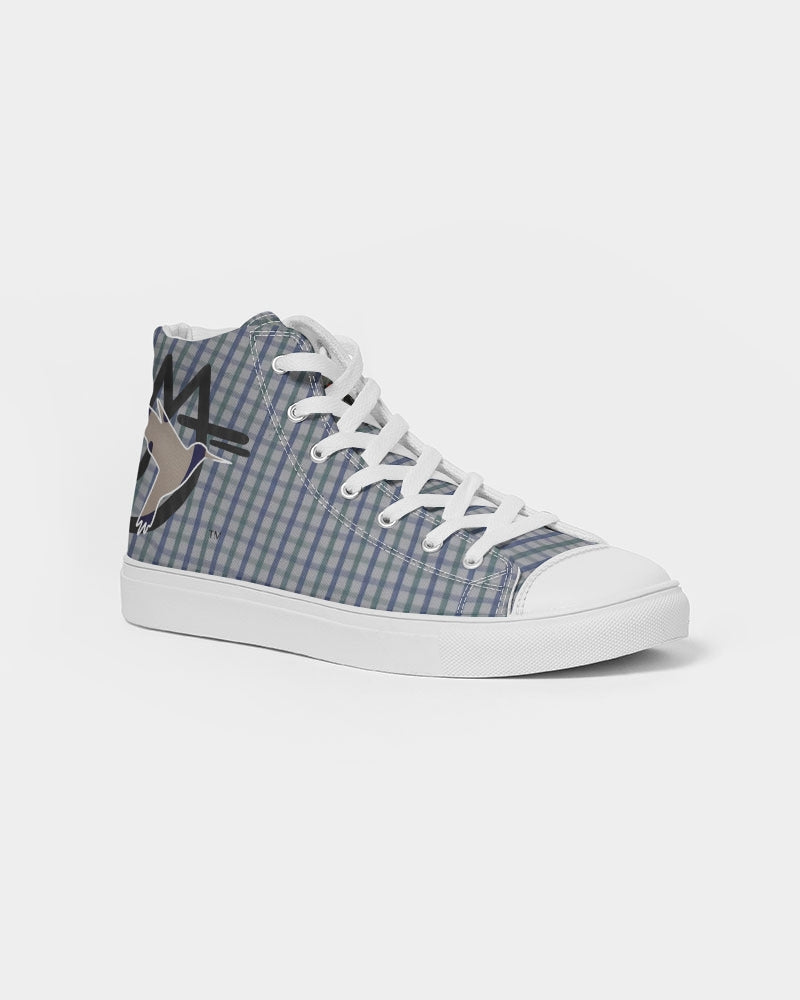 Grid mix by Trinity D. Marvin and Marvin Jeans Men's Hightop Canvas Shoe