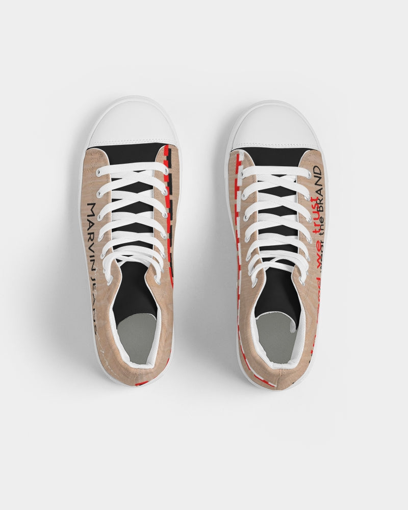 Woodgrain Men's Hightop Canvas Shoe