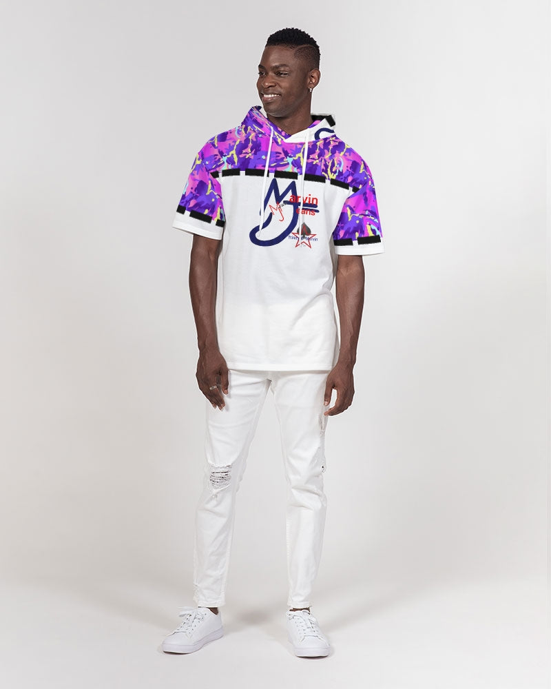 Cooler by nature by Marvin Jeans and Trinity D Marvin Men's Premium Heavyweight Short Sleeve Hoodie