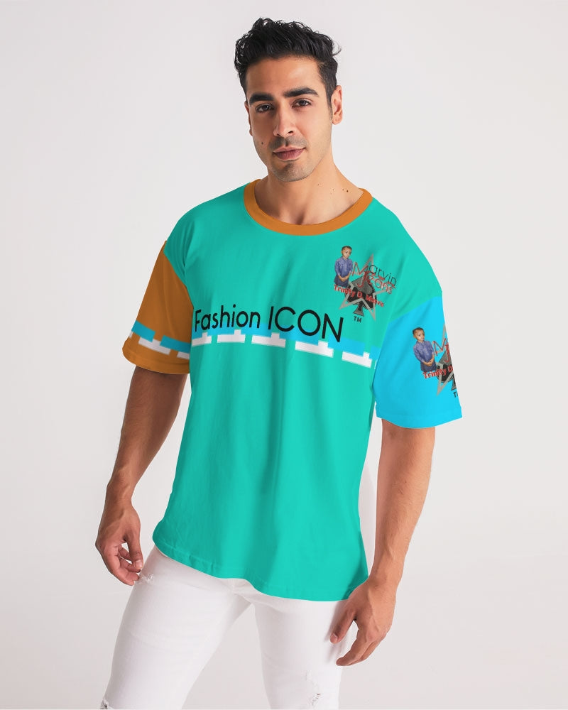 Color tide dark mint by Marvin Jeans and Trinity D Marvin Men's Premium Heavyweight Tee