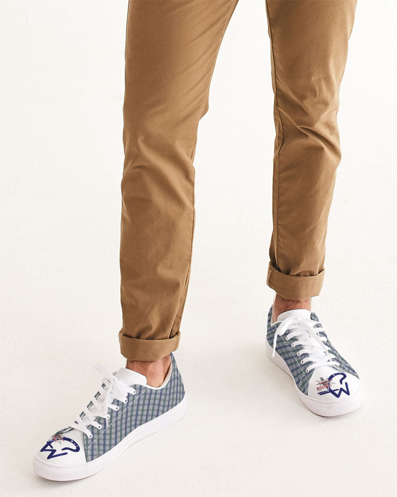 Grid mix T.D.M by Trinity D. Marvin and Marvin Jeans Men's Faux-Leather Sneaker
