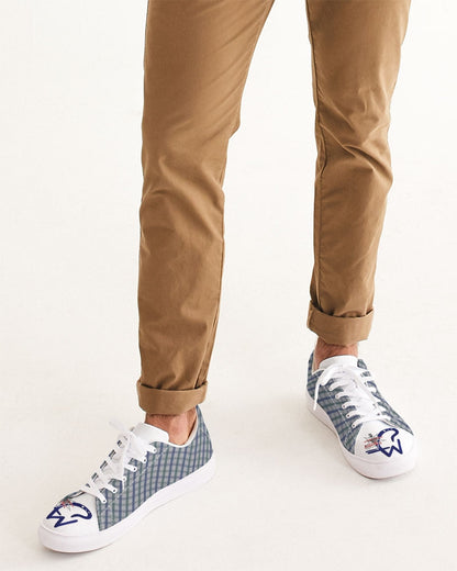 Grid mix T.D.M by Trinity D. Marvin and Marvin Jeans Men's Faux-Leather Sneaker