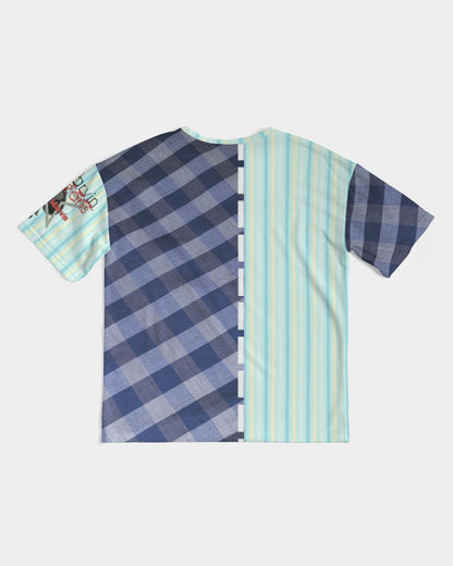 Blue stripes pin stripes by Marvin Jeans and Trinity D Marvin Men's Premium Heavyweight Tee