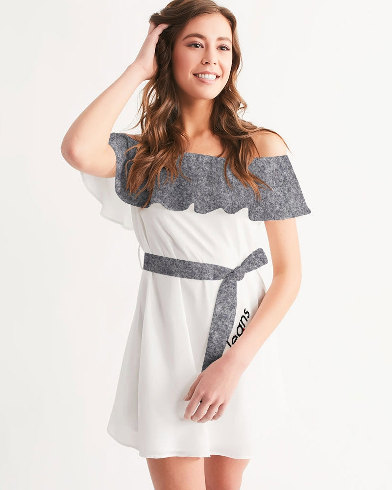 Wool by Marvin Jeans and Trinity D Marvin Women's Off-Shoulder Dress