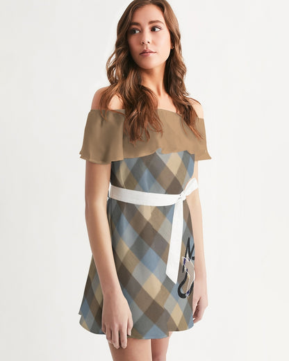 @plaids Women's Off-Shoulder Dress