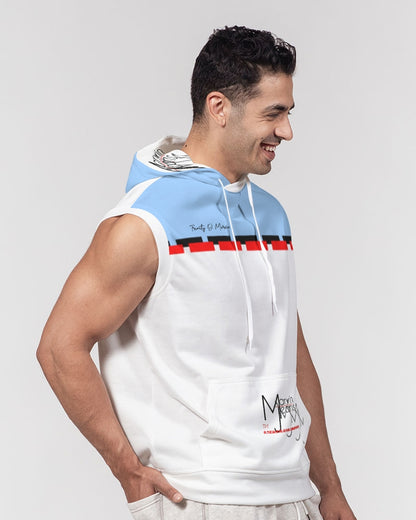 Baby blue BY MARVIN JEANS Men's Premium Heavyweight Sleeveless Hoodie