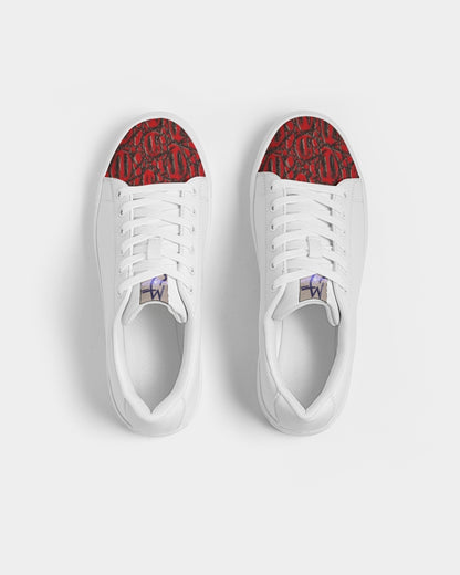 Gator red tip BY MARVIN JEANS Men's Faux-Leather Sneaker